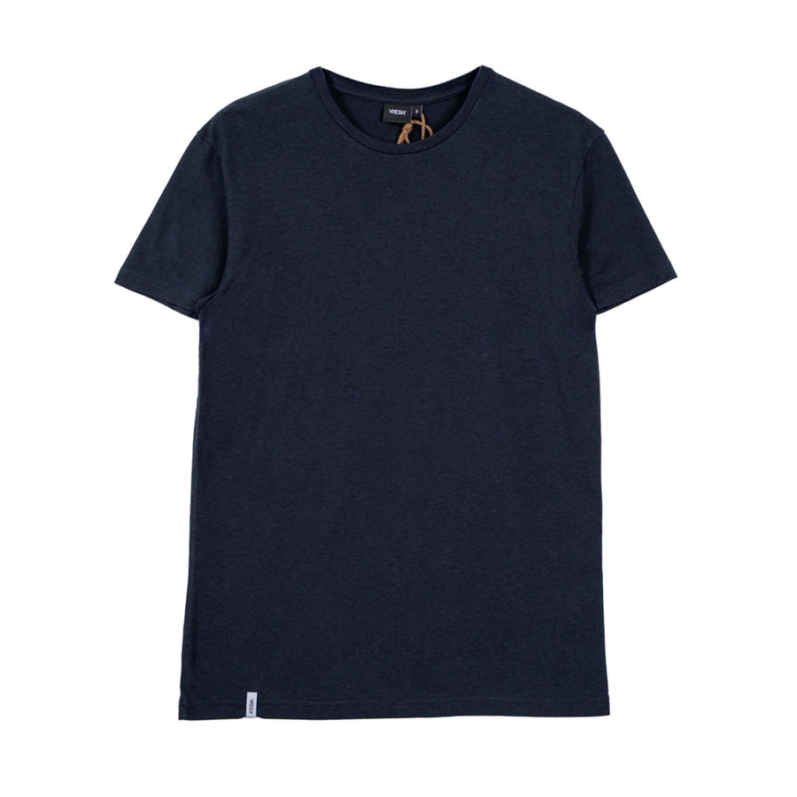 Ravi - Regular Fit T-Shirt aus Tencel-Mix, Navy