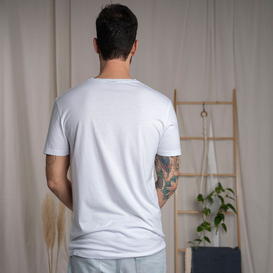 Ravi - Regular Fit T-Shirt aus Tencel-Mix, Weiß