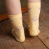 Savari - Tennis Socken aus Biobaumwoll-Mix, Butter Yellow