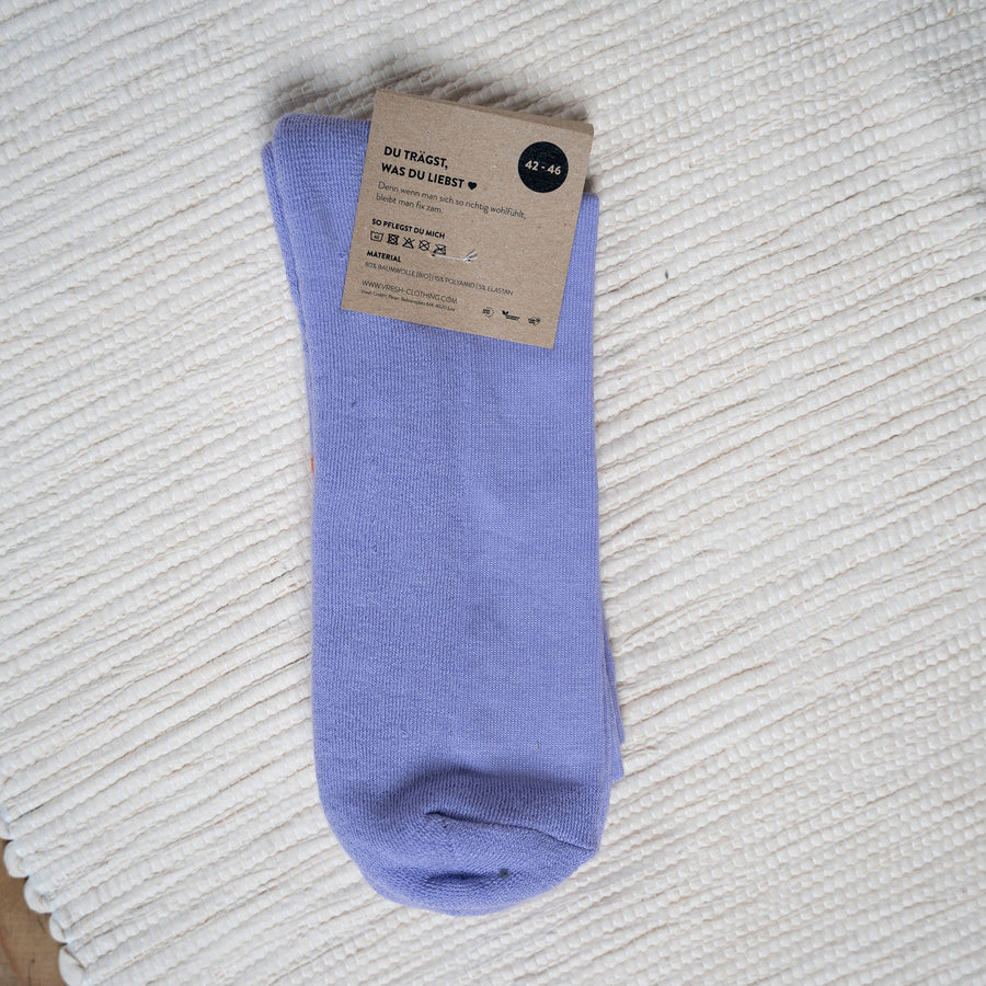 Savari - Tennis Socken aus Biobaumwoll-Mix, Lila