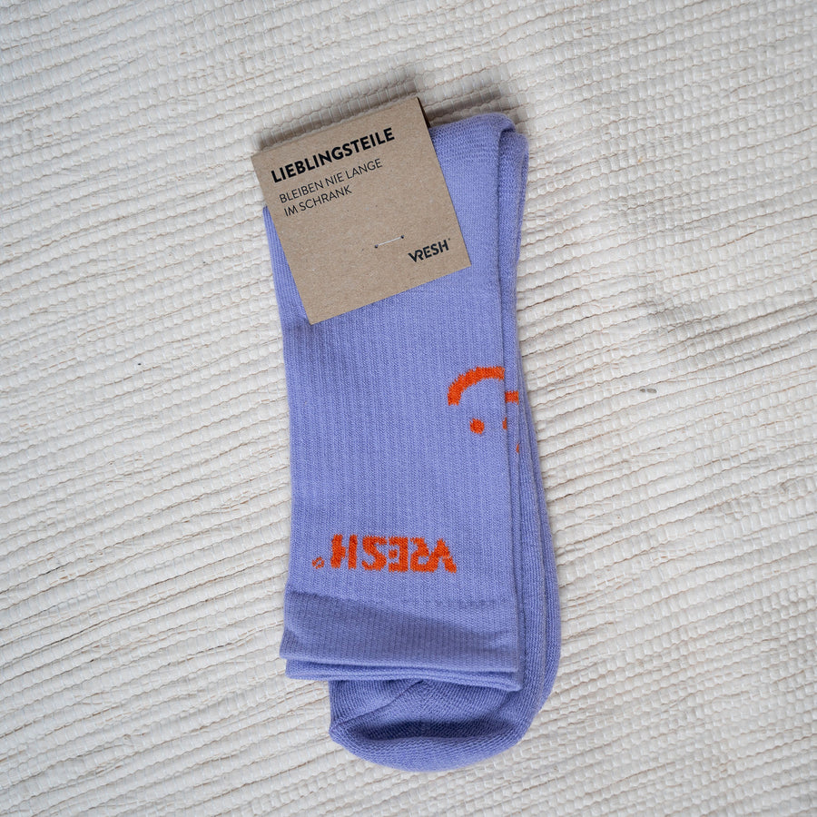 Savari - Tennis Socken aus Biobaumwoll-Mix, Lila