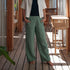Savira - Wide-Leg Hose aus Leinen, Minze