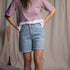 Stev - Jeans-Shorts aus Biobaumwolle, Hellblau