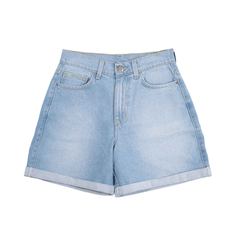 Stev - Jeans-Shorts aus Biobaumwolle, Hellblau