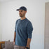 Sven - Heavy Longsleeve aus Biobaumwolle, Ozeanblau