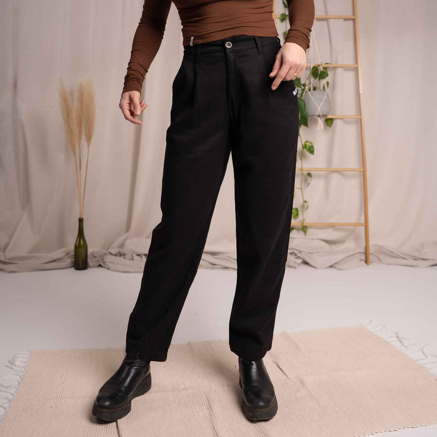 Vabia - Slacks aus Tencel, Schwarz