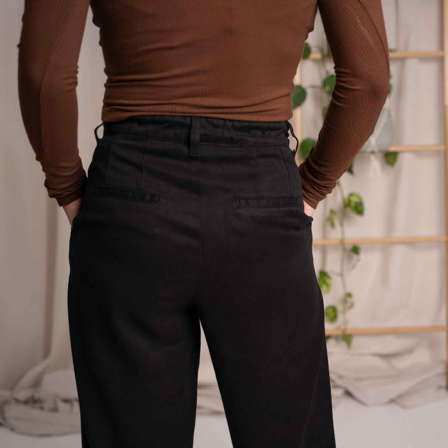 Vabia - Slacks aus Tencel, Schwarz