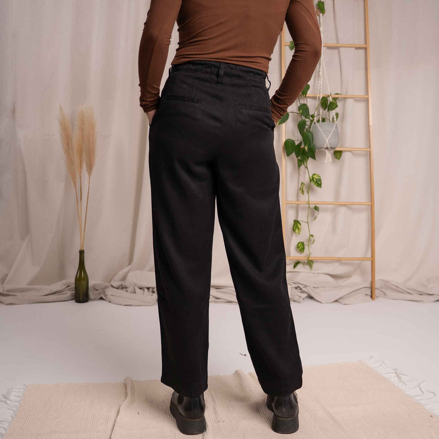 Vabia - Slacks aus Tencel, Schwarz