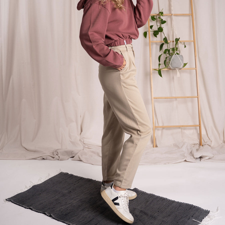 Vabia - Slacks aus Tencel, Beige