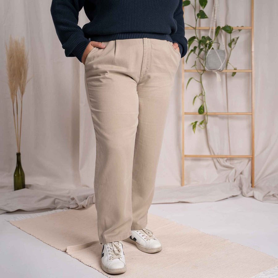 Vabia - Slacks aus Tencel, Beige