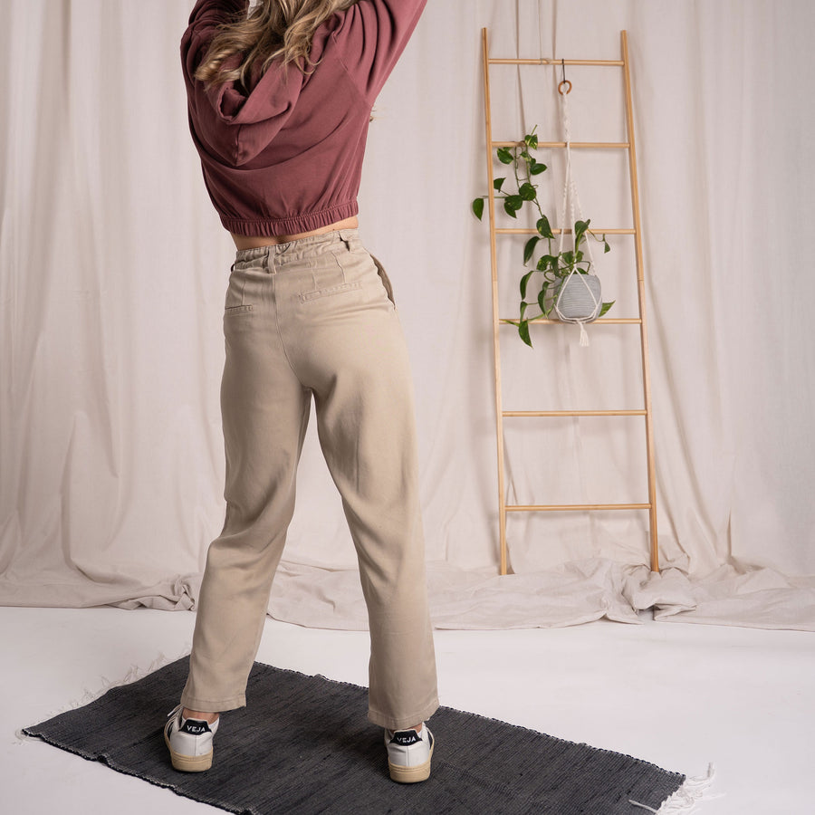 Vabia - Slacks aus Tencel, Beige