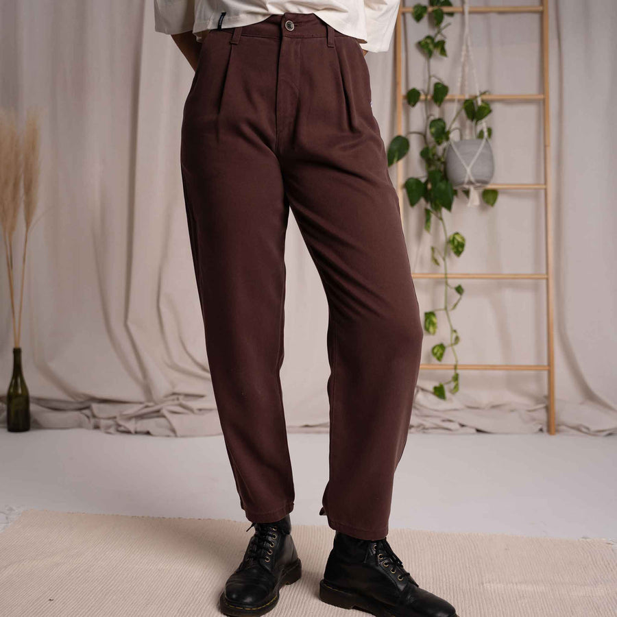 Vabia - Slacks aus Tencel, Kastanie