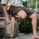 Vabsi - Shorts aus Tencel, Braun