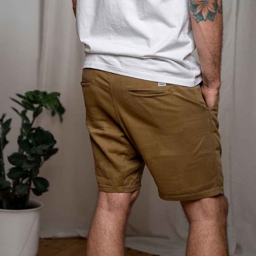 Vabsi - Shorts aus Tencel, Ocker