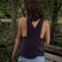 Vaedra - Rückenfreies Top mit TENCEL™ Lyocell, Aubergine