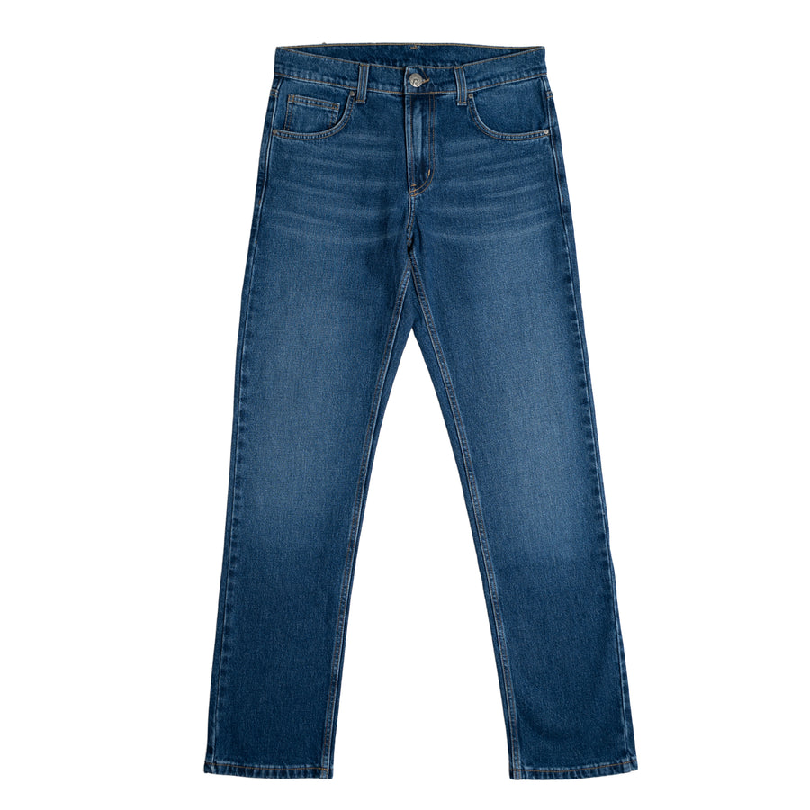 Valco - Regular Jeans aus Biobaumwoll-Mix, Mittelblau