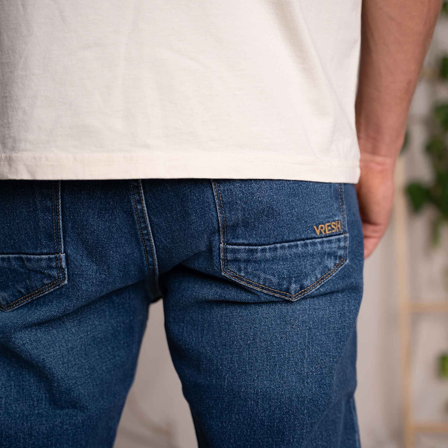 Valco - Regular Jeans aus Biobaumwoll-Mix, Mittelblau