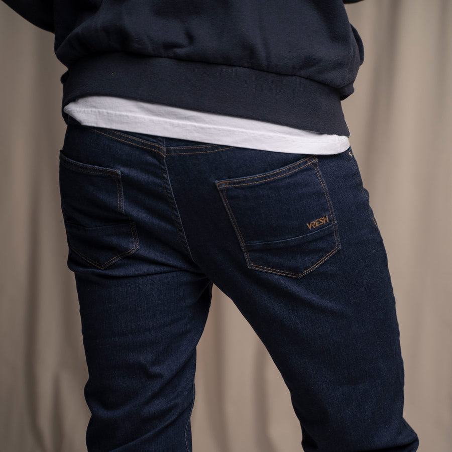 Valco - Regular Jeans aus Biobaumwoll-Mix, Dunkelblau