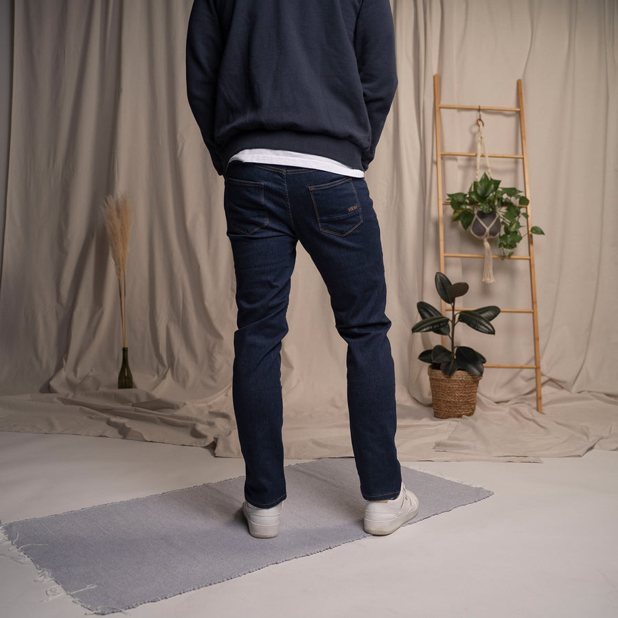 Valco - Regular Jeans aus Biobaumwoll-Mix, Dunkelblau