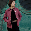 Valerie - Jeans Jacke aus Biobaumwolle, Berry