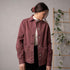 Valerie - Jeans Jacke aus Biobaumwolle, Berry