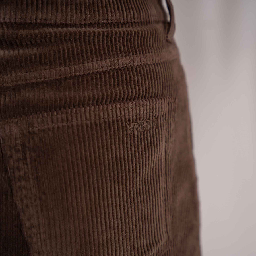 Vanea - Cord Rock aus Biobaumwolle, Braun