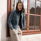 Vani - Cord Hemd aus Biobaumwolle, Blaugrau