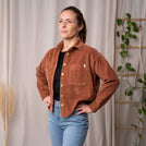 Vani - Cord Hemd aus Biobaumwolle, Rostbraun