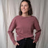 Vantasia - Oversized Longsleeve aus Biobaumwolle, Beere