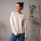 Vantasia - Oversized Longsleeve aus Biobaumwolle, Ecru