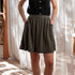 Ve - Kurzer Rock mit TENCEL™ Lyocell, Olive