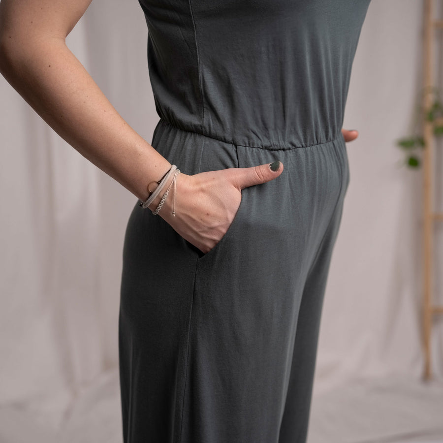 Velicity - Jumpsuit aus Tencel-Mix, Tannengrün