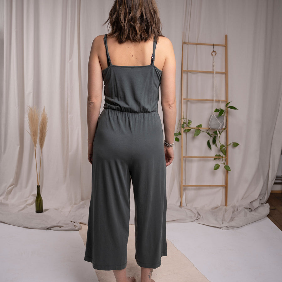 Velicity - Jumpsuit aus Tencel-Mix, Tannengrün