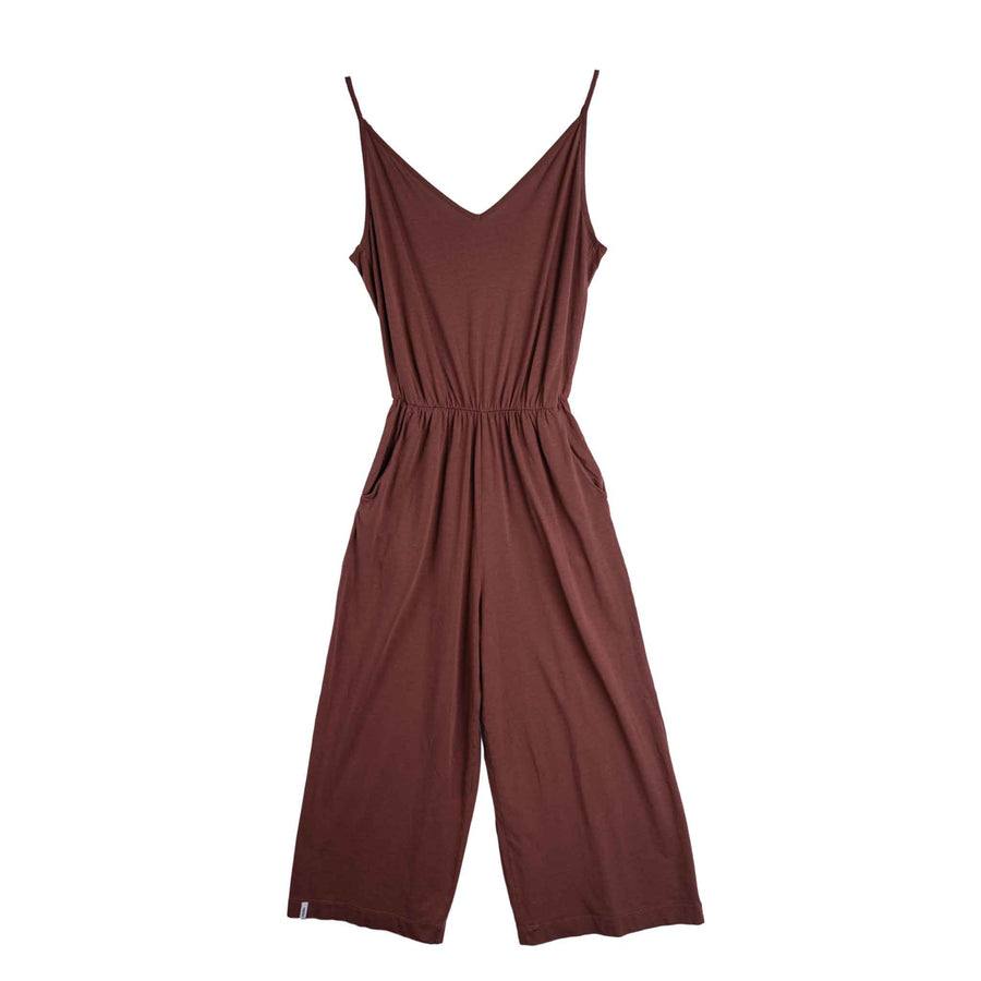 Velicity - Jumpsuit aus Tencel-Mix, Rotbraun