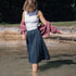 Velipa - Midi Rock mit TENCEL™ Lyocell, Blueberry
