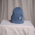 Veo - Classy Beanie aus Biobaumwolle, Rauchblau