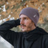 Veo - Classy Beanie aus Biobaumwolle, Lila