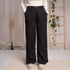 Vilissa - Wide-Leg Hose aus Tencel, Schwarz