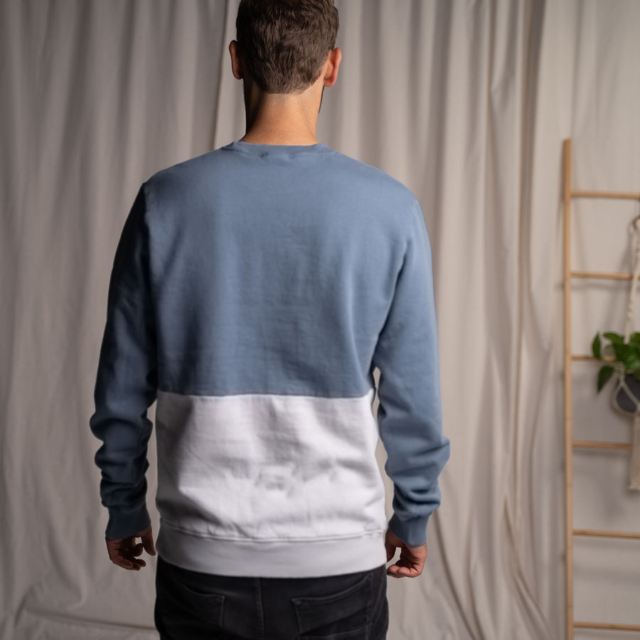Vindus - Sweater aus Biobaumwolle, Rauchblau/Grau