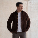 Vinley - Cord Hemd aus Biobaumwolle, Braun