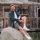 Vinley - Cord Hemd aus Biobaumwolle, Dunkelgrau