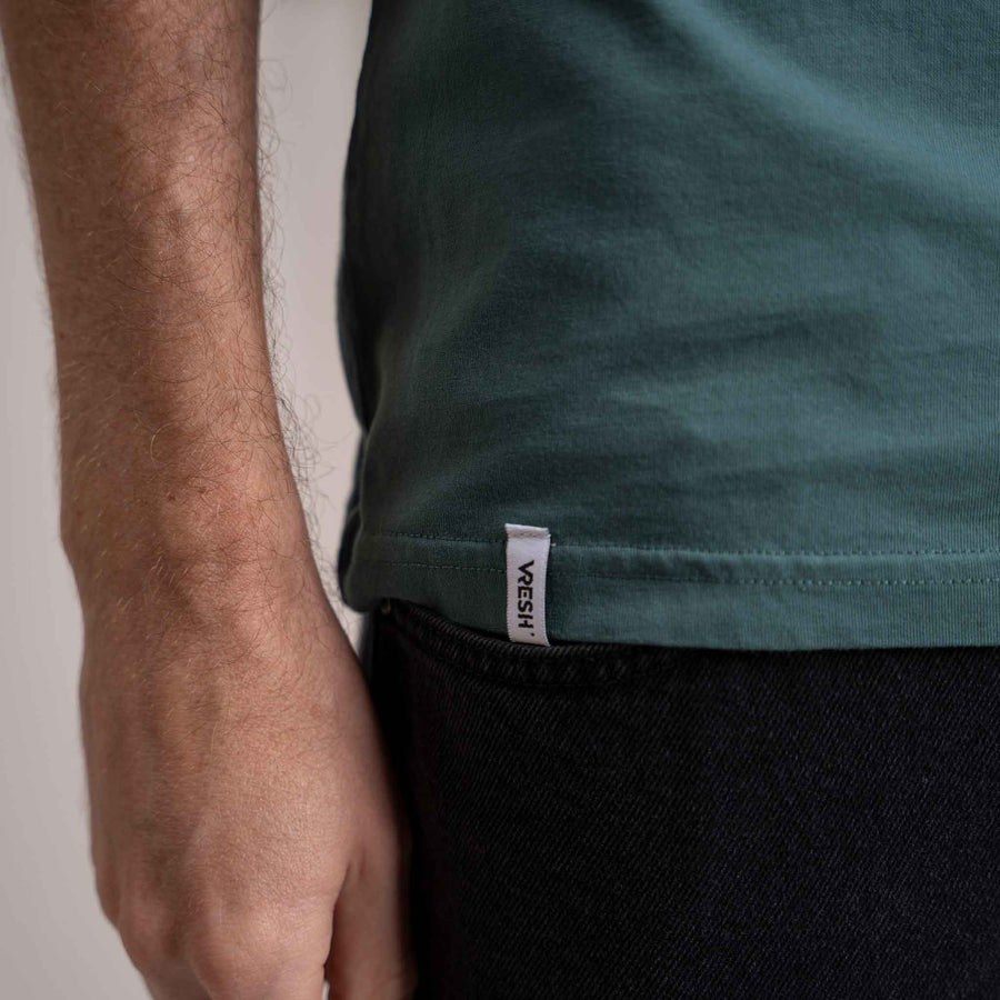 Vinn - Classic Fit T-Shirt aus Biobaumwolle, Petrol