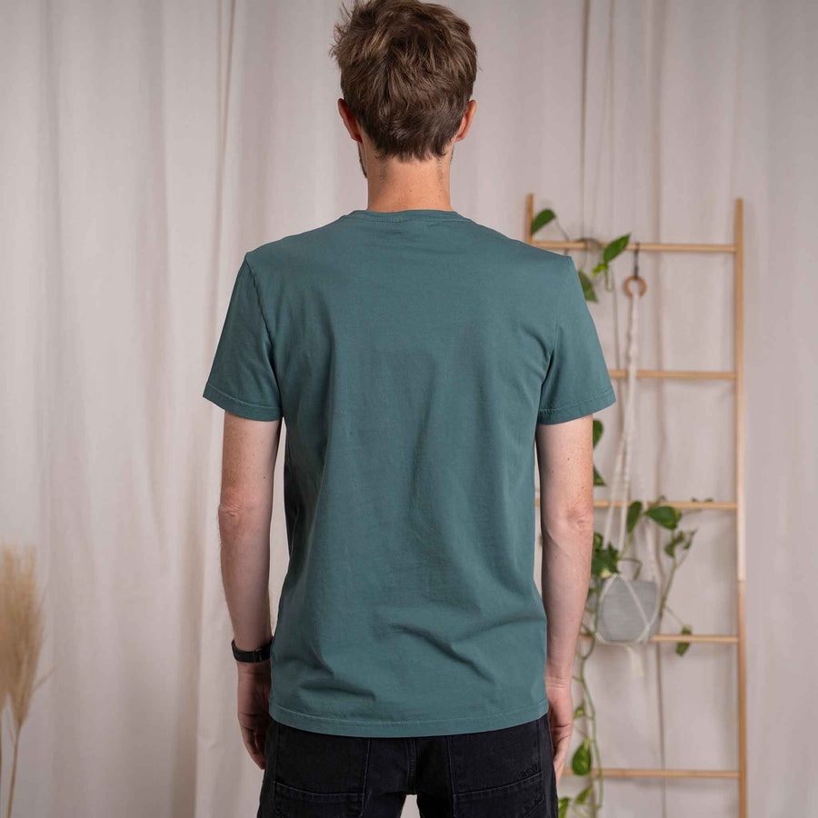 Vinn - Classic Fit T-Shirt aus Biobaumwolle, Petrol