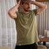 Vinn - Classic Fit T-Shirt aus Biobaumwolle, Schilfgrün