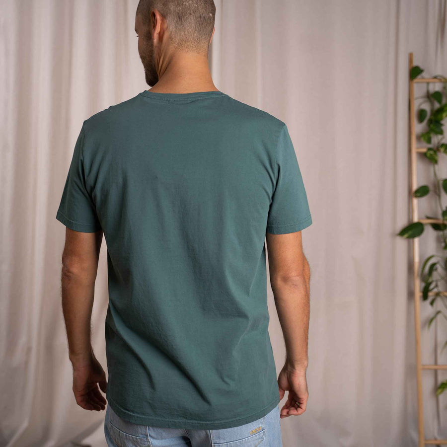Vinn - Classic Fit T-Shirt aus Biobaumwolle, Petrol