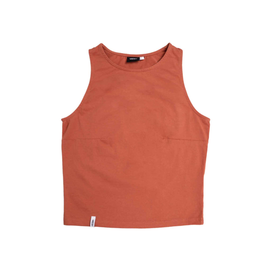 Viona - Crop Top aus Biobaumwolle, Clay