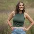 Viona - Crop Top mit TENCEL™ Modal, Moosgrün