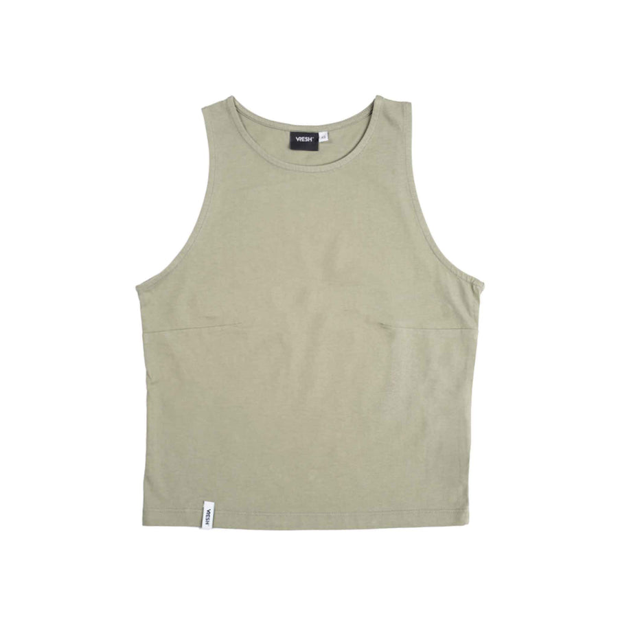 Viona - Crop Top aus Biobaumwolle, Salbei