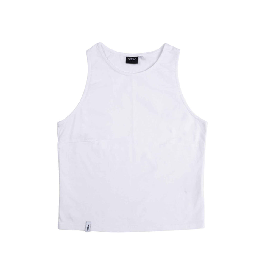 Viona - Crop Top aus Biobaumwolle, Weiß