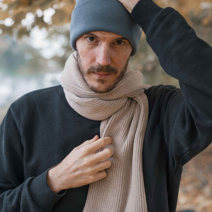 Vivi - Schal aus Biobaumwolle, Beige